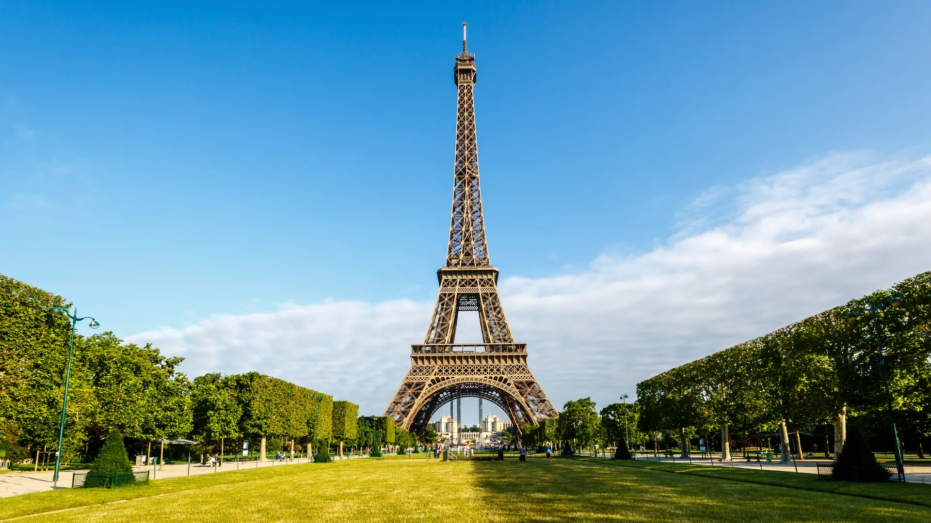 Eiffel Tower at sunset